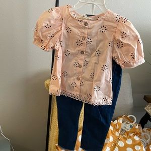 Jessica Simpson Girls  two piece set. NEW WITH TAGS